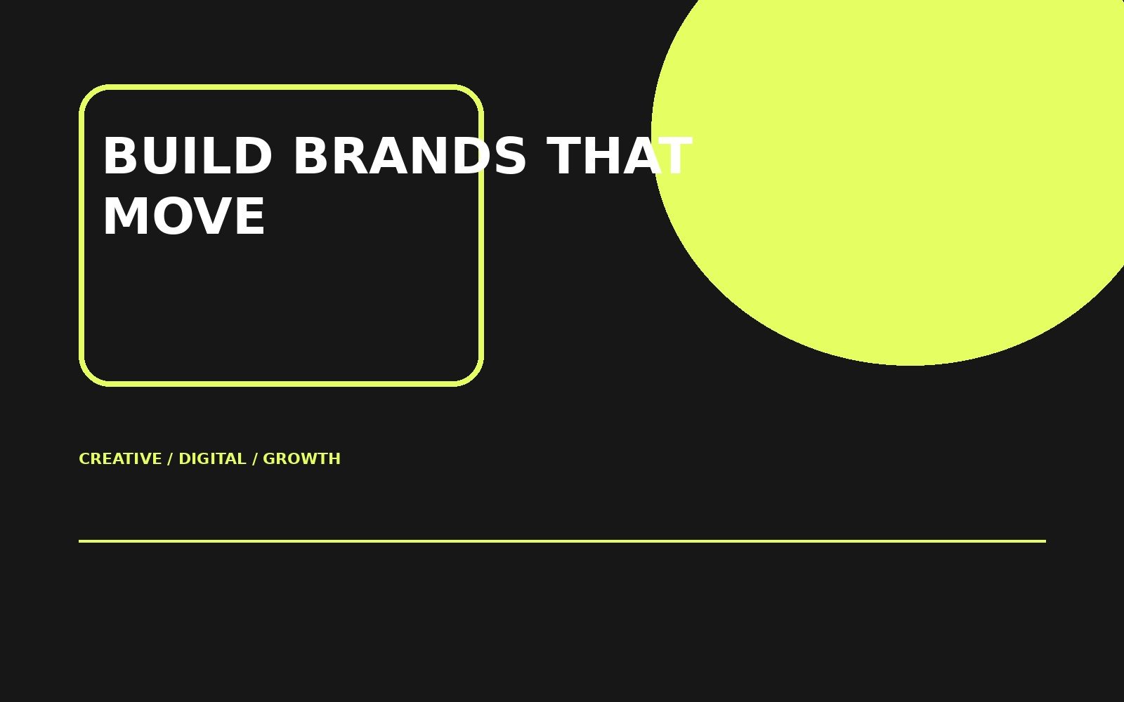 Creative digital agency visual