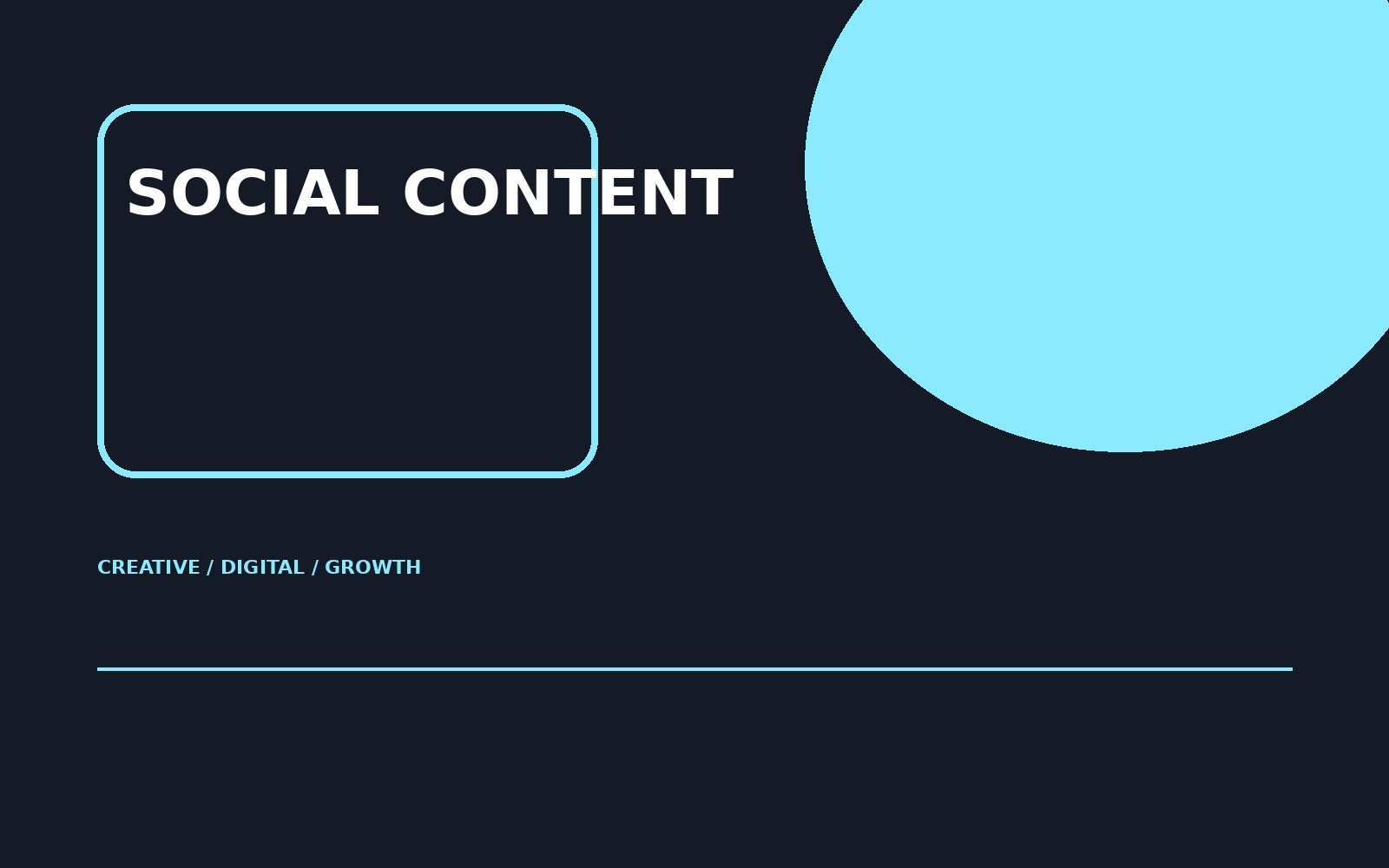 Social media content production