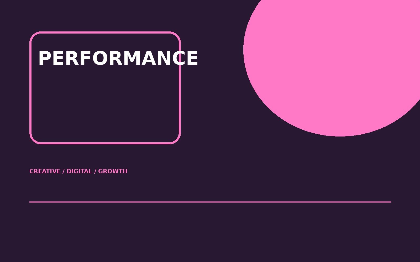 Performance marketing
